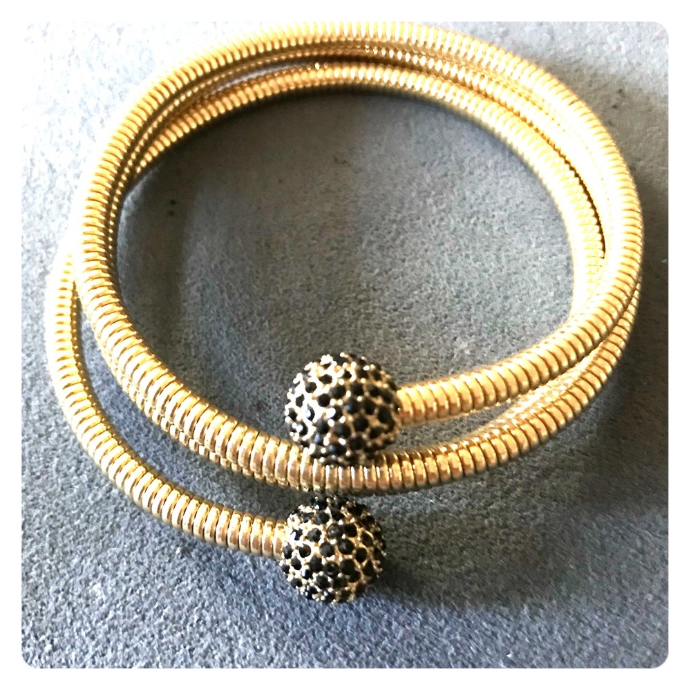 Gold cuff bracelet